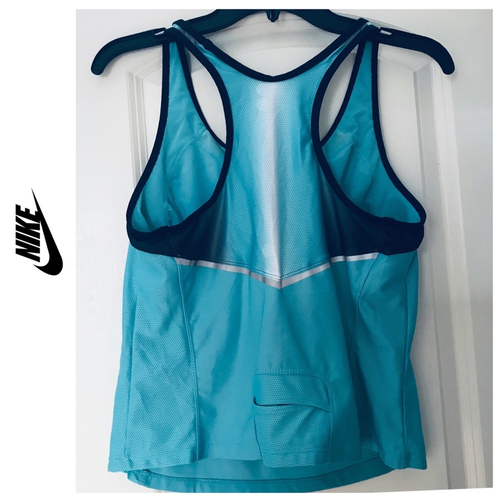 Nike Dri-FIT Training Blue Tank Bra Top Large - Picture 3 of 8